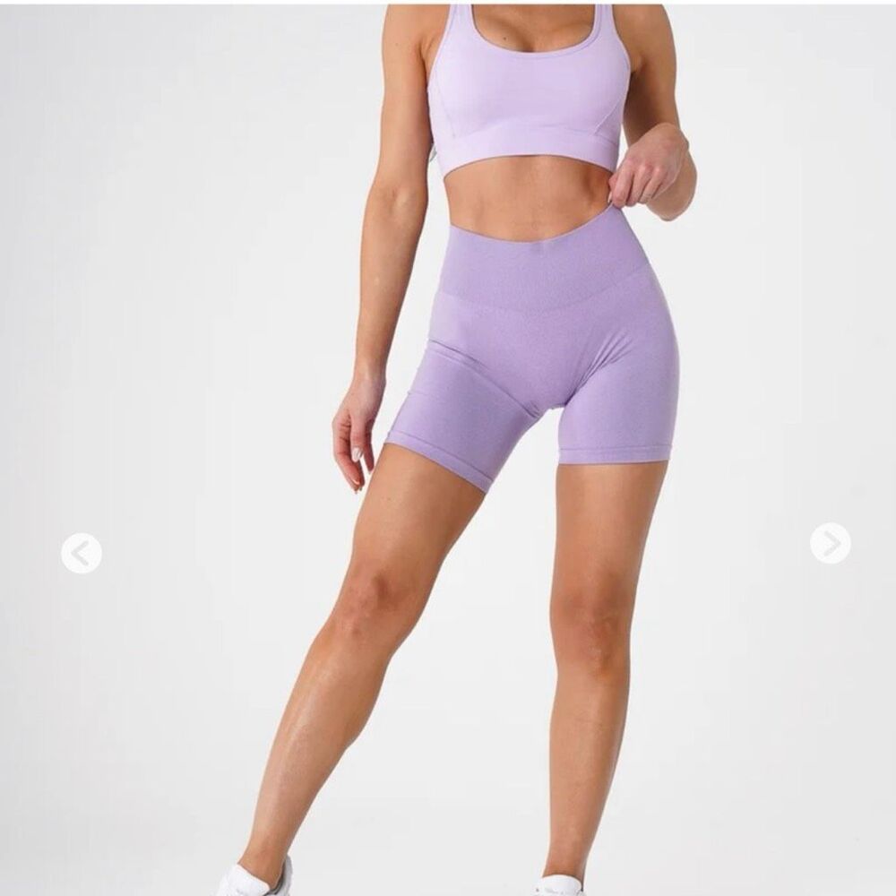 NVGTN Purple Pro Seamless Shorts Medium Women